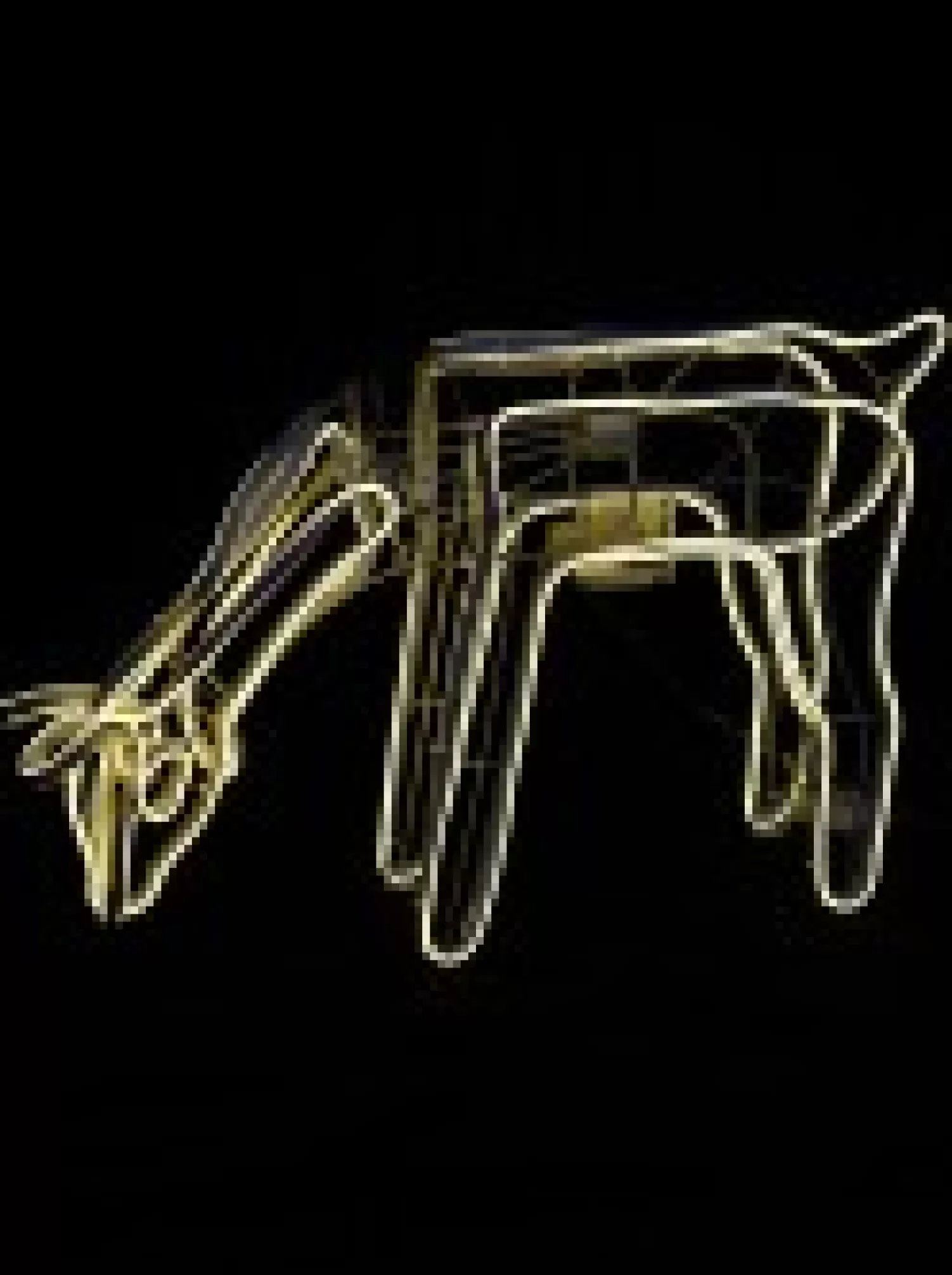 Christmas Warehouse Warm White Animated Grazing Reindeer Neon Christmas Light Display - 77Cm> Christmas Light Displays - 3D