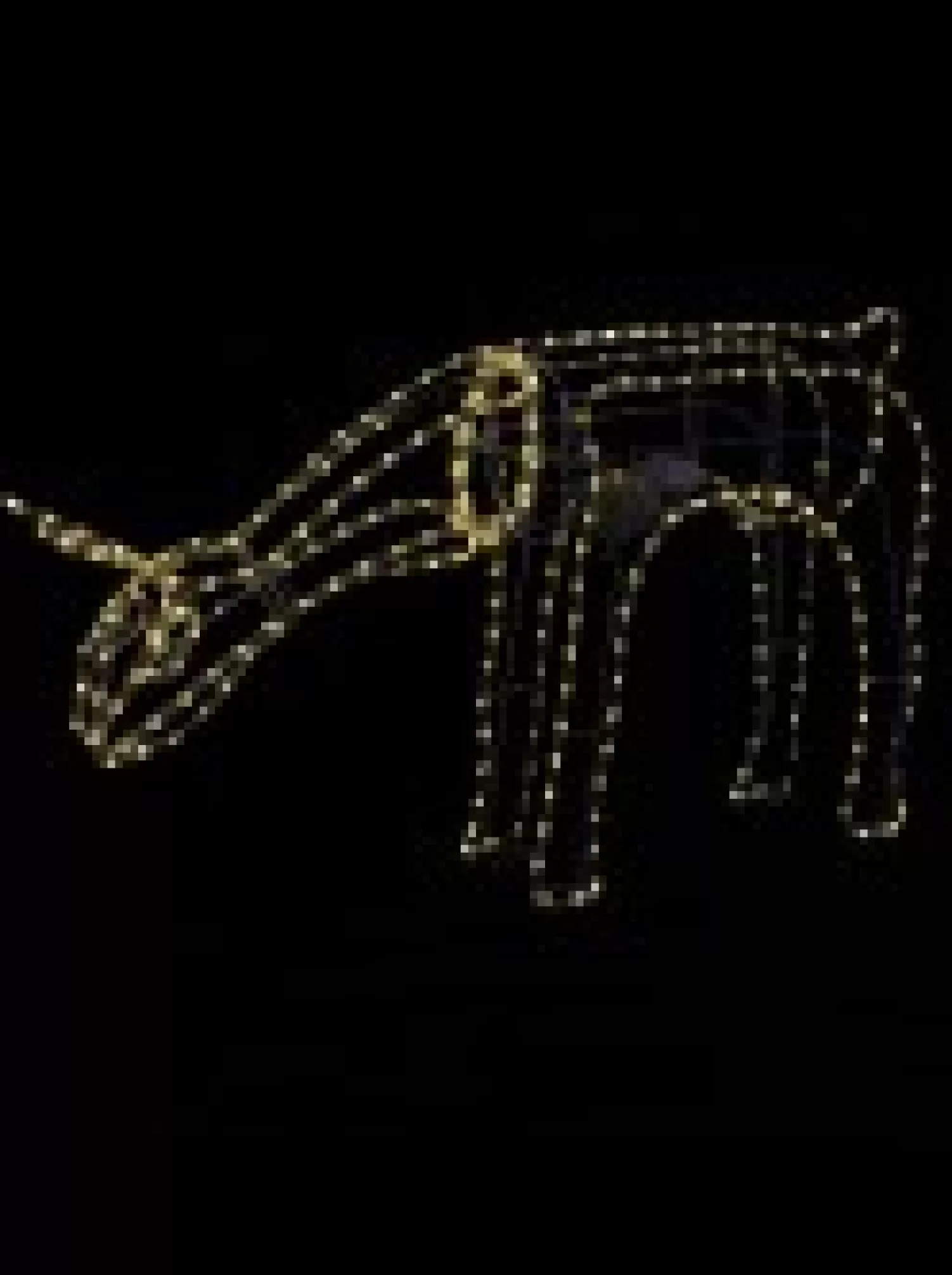 Christmas Warehouse Warm White Led Large Feeding Reindeer Cow 3D Rope Light Silhouette - 1.2M> Christmas Light Displays - 3D