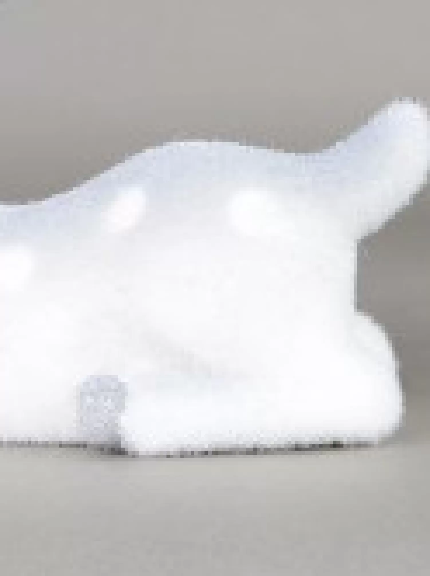 Christmas Warehouse White & Silver Glittered Flocked Sitting Christmas Reindeer Ornament - 24Cm> Reindeer