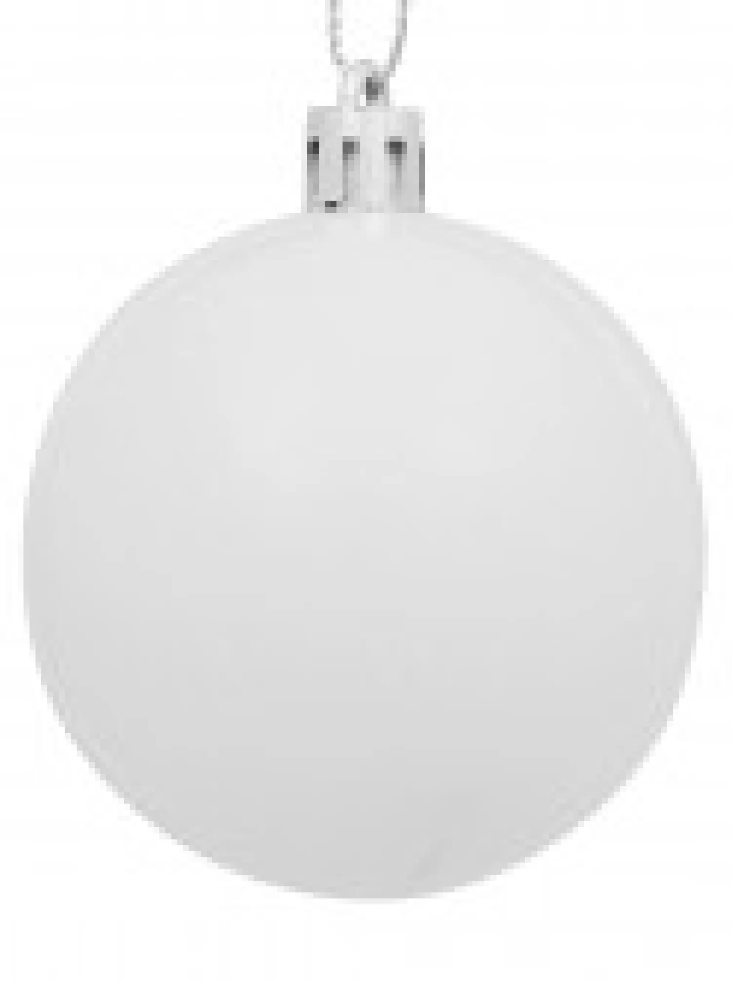 Christmas Warehouse White Gloss & Clear With White Frost Christmas Bauble Decorations - 6 X 60Mm> Bauble Packs