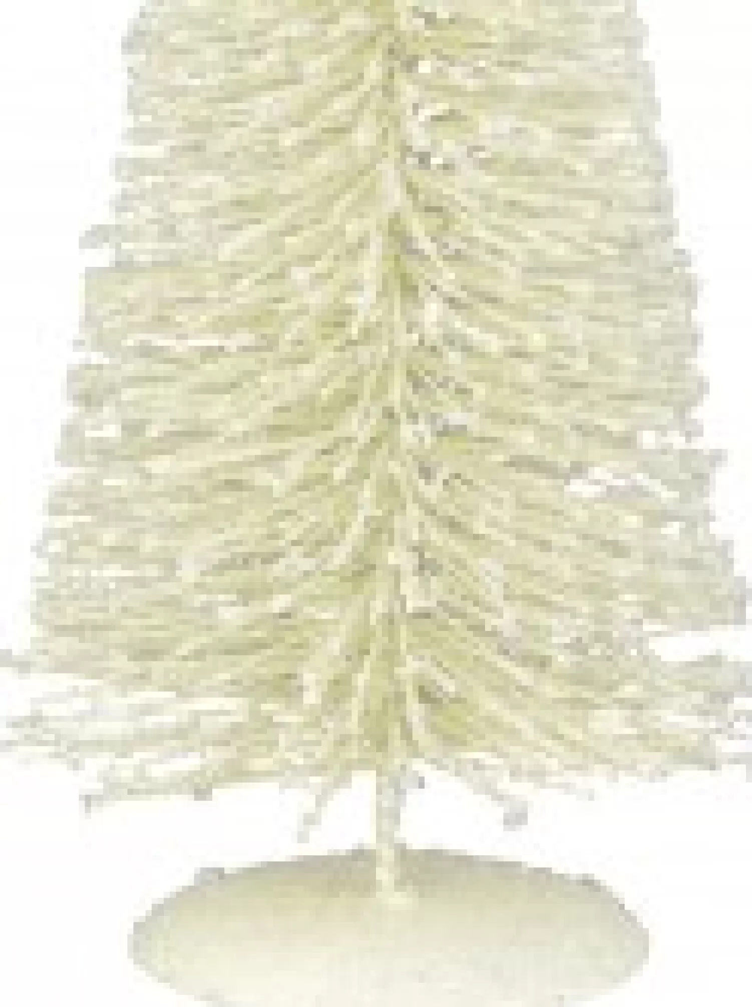 Christmas Warehouse White Iron Christmas Tree With Snow Dust & Star Table Top Ornament - 30Cm> Table Top Christmas Trees