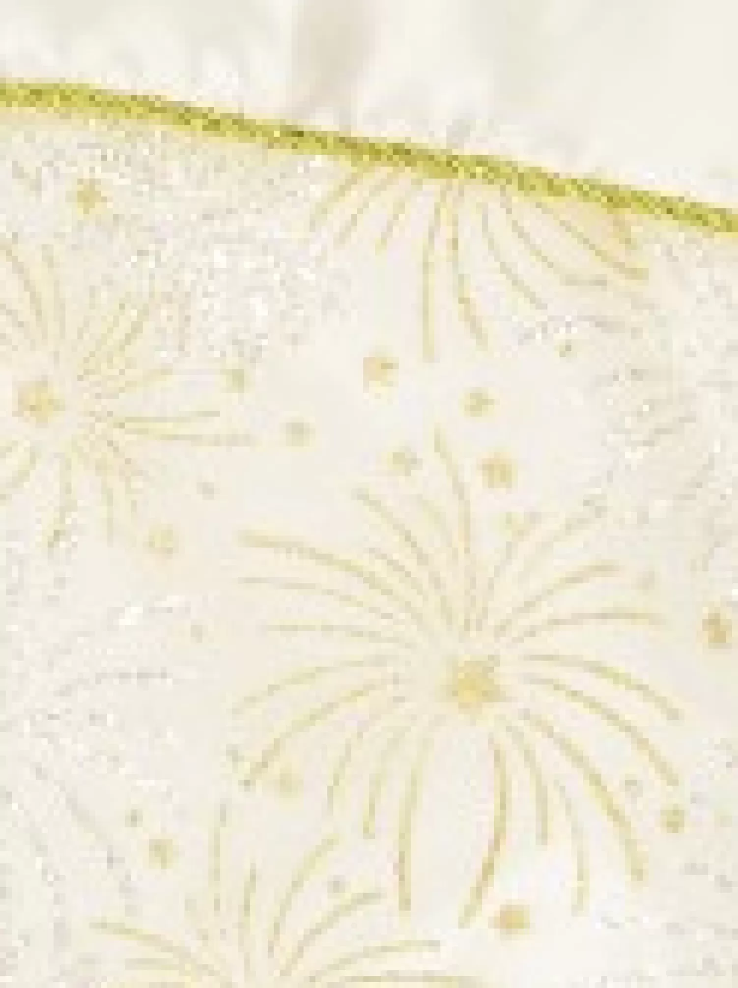 Christmas Warehouse White With Gold & Iridescent Glitter Sunburst Pattern Christmas Stocking - 48Cm> Christmas Stockings