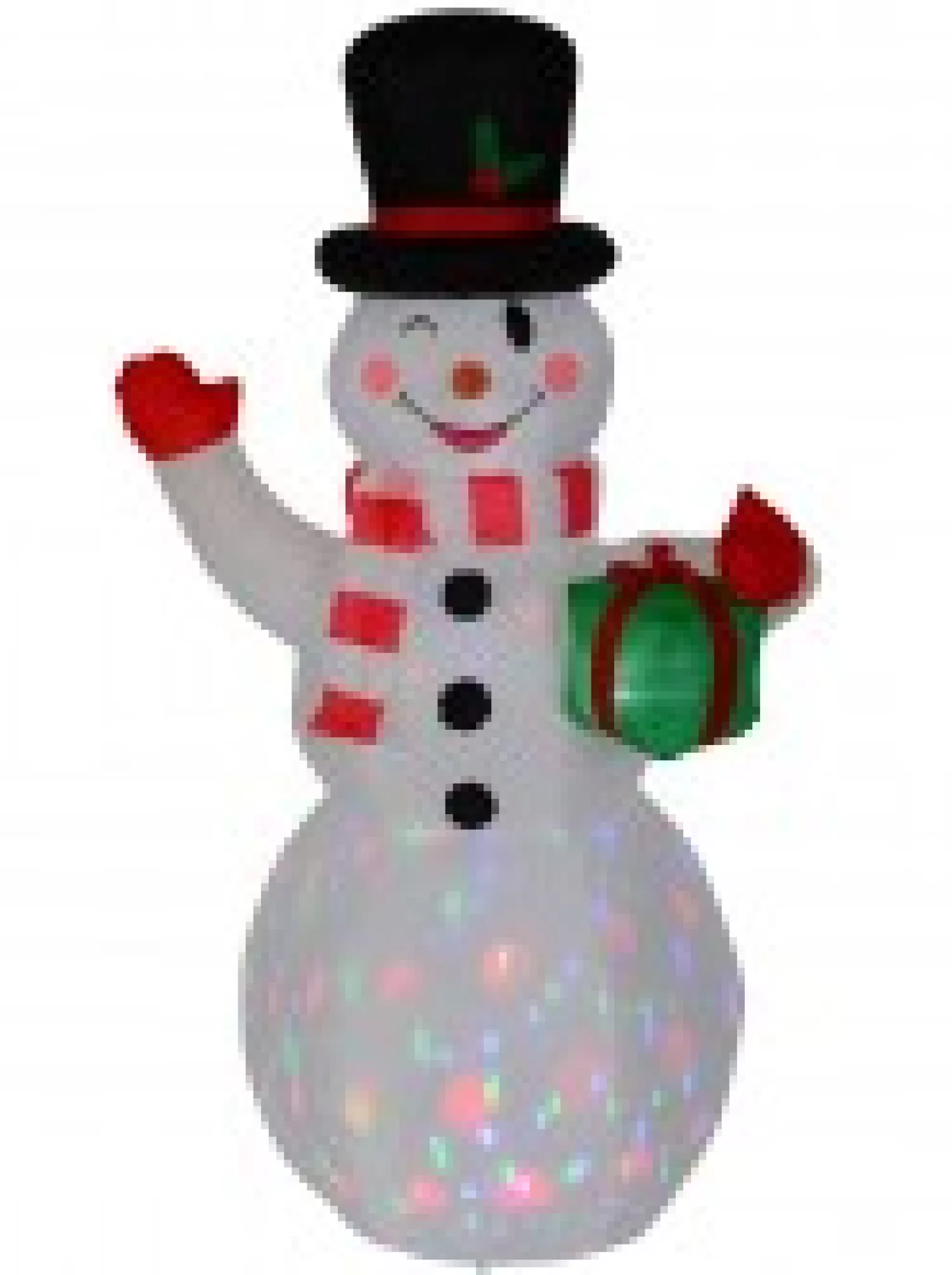 Christmas Warehouse Winking Snowman With Led Disco Light Christmas Inflatable Display - 1.5M> Inflatable Displays