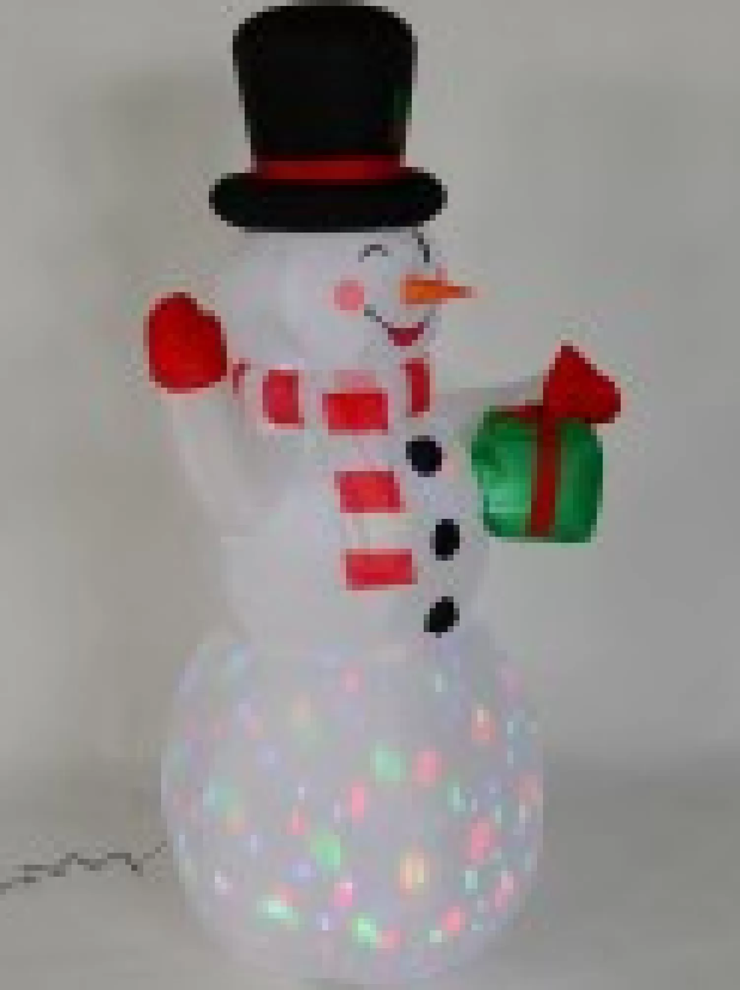 Christmas Warehouse Winking Snowman With Led Disco Light Christmas Inflatable Display - 1.5M> Inflatable Displays