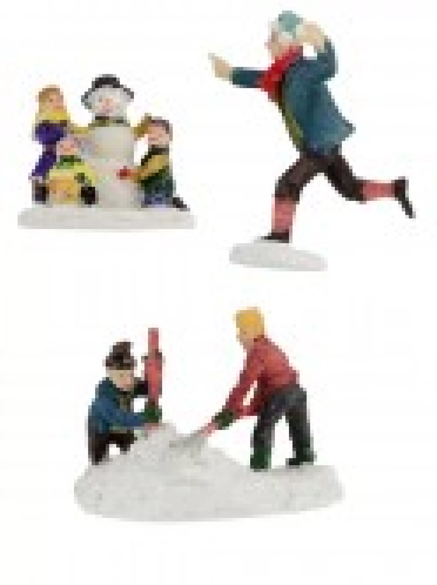 Christmas Warehouse Winter Christmas Fun On Ice & Snow Christmas Village Figurines - 8 Piece Set> Christmas Village Figurines
